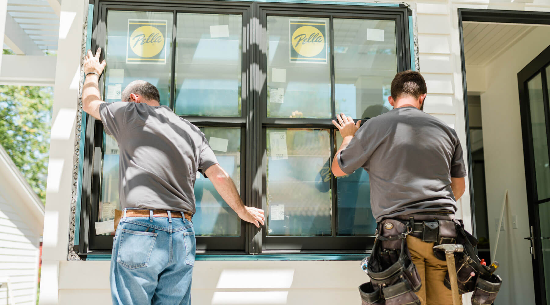 Our installation team at work